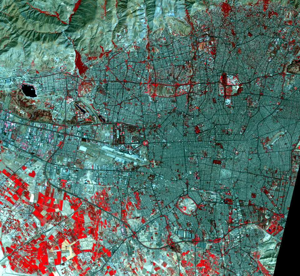 Sep. 15, 2016, Landsat 8 (path/row 165/35) — Tehran, Iran