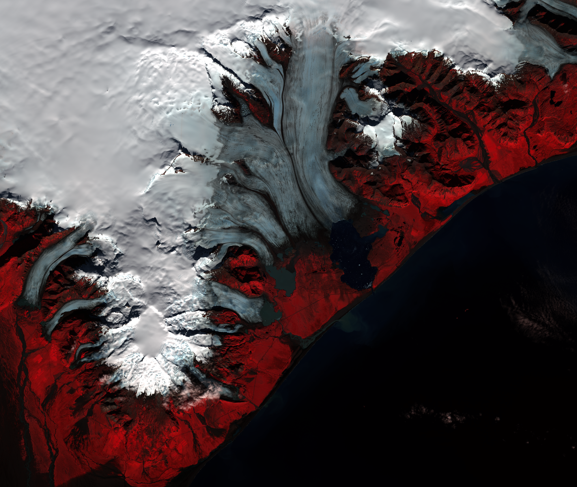 Sep. 25, 2015, Landsat 8 (path/row 217/15) — Breiðamerkurjökull, Iceland