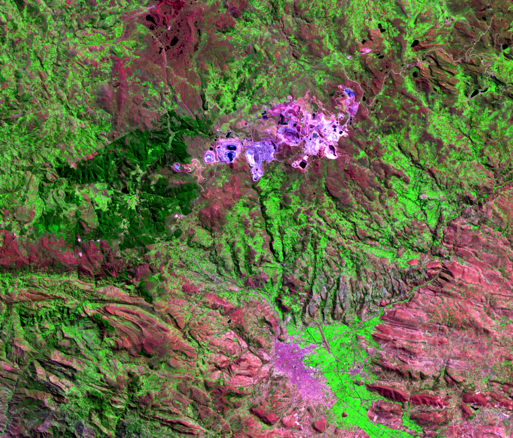 Aug. 2, 2019, Landsat 8 (path/row 9/65) — Yanacocha Mine, Peru