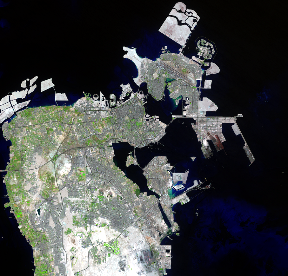 Sep. 15, 2015, Landsat 8 (path/row 163/42) — Manama, Bahrain