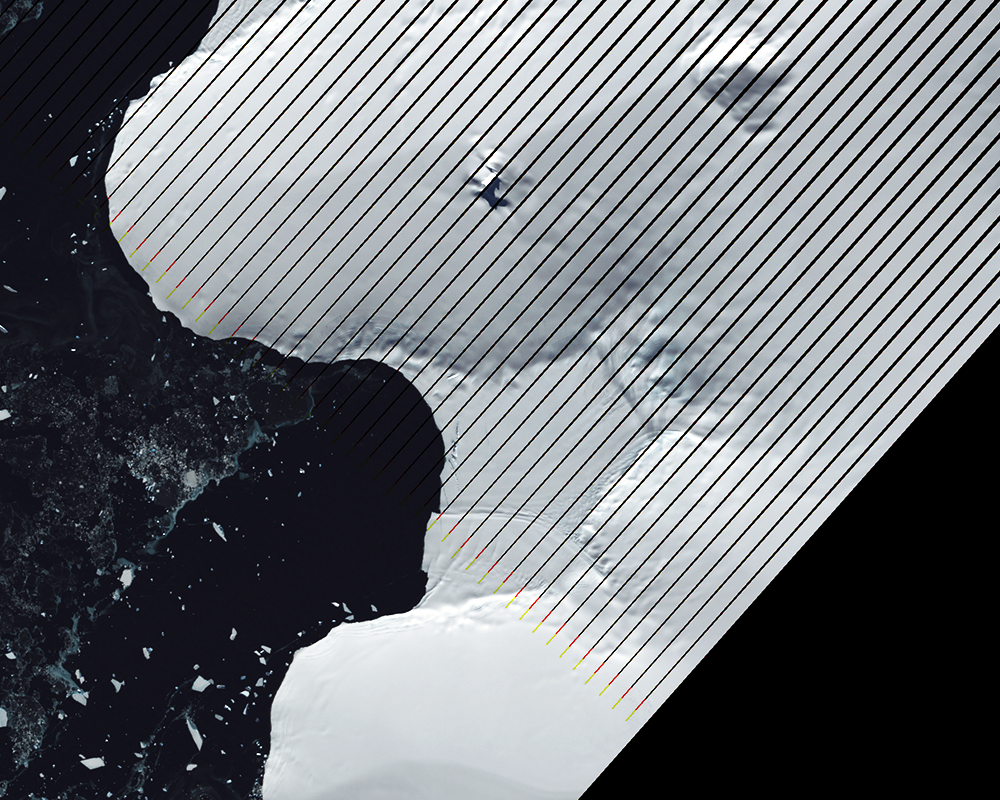 Mar. 9, 2005, Landsat 7 (path/row 221/110) — Verdi Ice Shelf, Antarctica