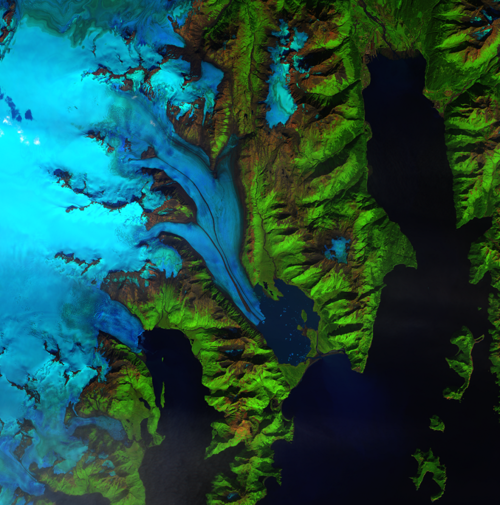 Sep. 2, 2014, Landsat 8 (path/row 68/18) — Bear Glacier, Alaska, USA