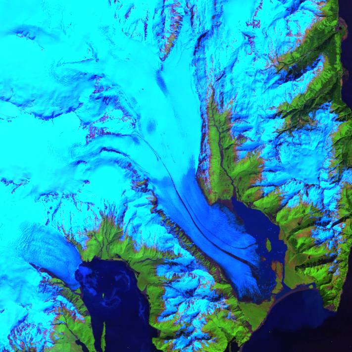 June 18, 1984, Landsat 5 (path/row 69/18) — Bear Glacier, Alaska, USA