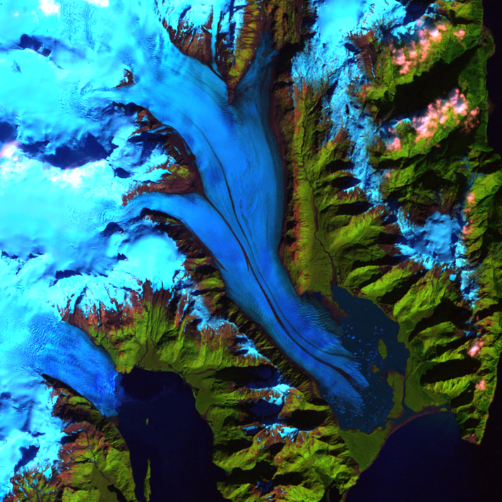 Sep. 27, 1994, Landsat 5 (path/row 68/18) — Bear Glacier, Alaska, USA