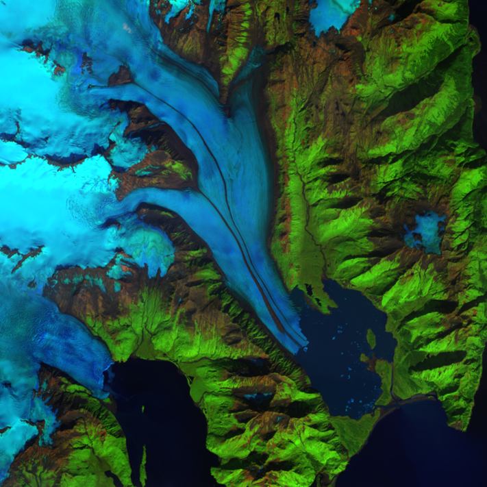 Sep. 2, 2014, Landsat 8 (path/row 68/18) — Bear Glacier, Alaska, USA