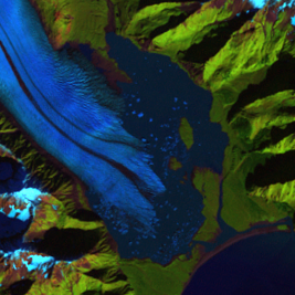 Sep. 27, 1994, Landsat 5 (path/row 68/18) — Bear Glacier Lagoon, Alaska, USA