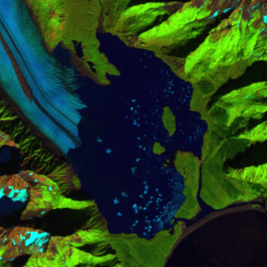 Sep. 15, 2010, Landsat 7 (path/row 68/18) — Bear Glacier Lagoon, Alaska, USA