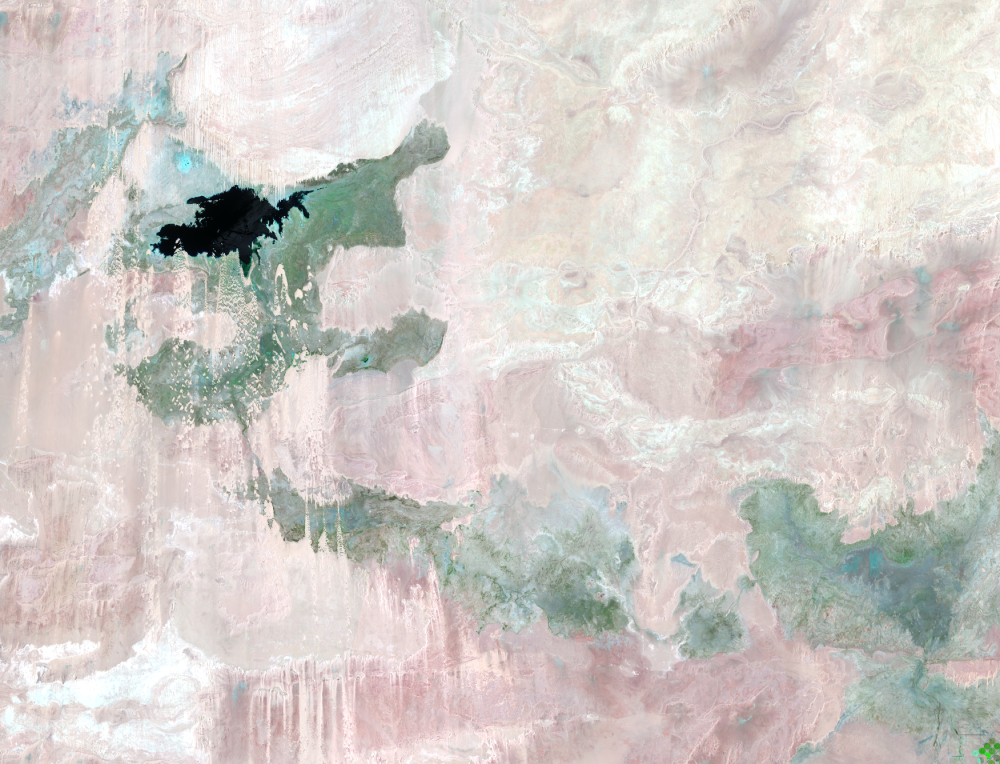 July 3 and 12, 2019, Landsat 8 (path/row 175,176/44) — Toshka Lakes, Egypt