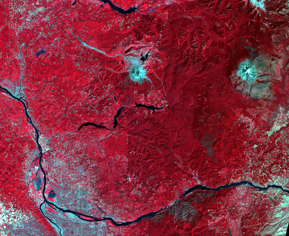 Aug. 23, 2020, Landsat 8 (path/row 46/28) — Mount St. Helens, Washington, USA