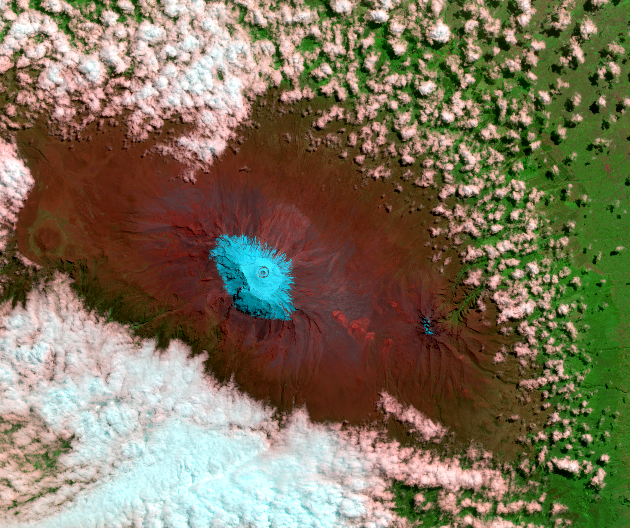 May 29, 2018, Sentinel-2B — Snow on top of Mount Kilimanjaro, Tanzania