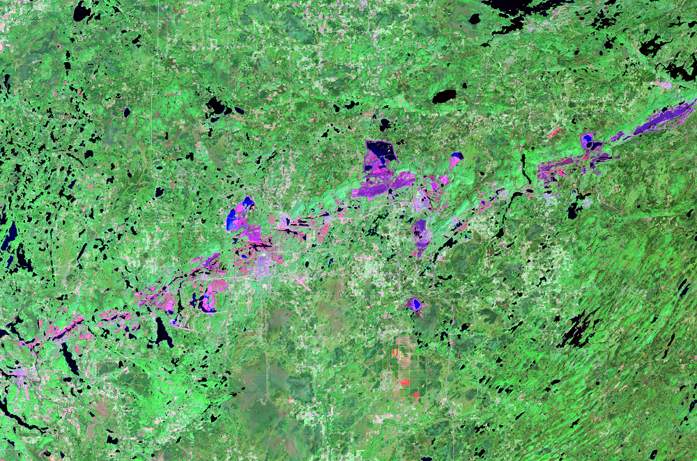 Sep. 16, 1984, Landsat 5 (path/row 27/27) — Mesabi Range, Minnesota, USA