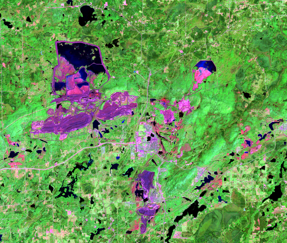Sep. 16, 1984, Landsat 5 (path/row 27/27) — Mesabi Range, Minnesota, USA