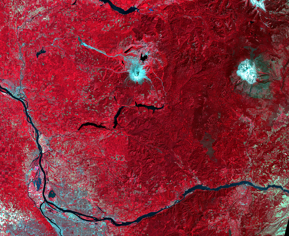 July 30, 2017, Landsat 8 (path/row 46/28) — Mount St. Helens, Washington, USA
