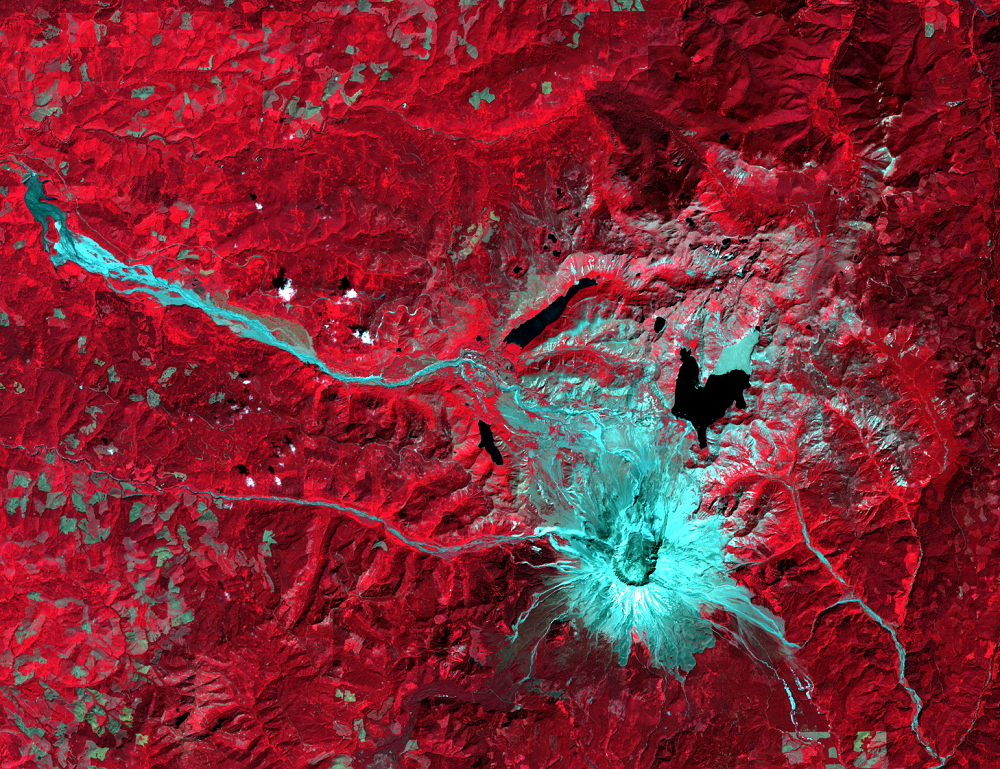 Aug. 20, 2013, Landsat 8 (path/row 46/28) — Mount St. Helens, Washington, USA