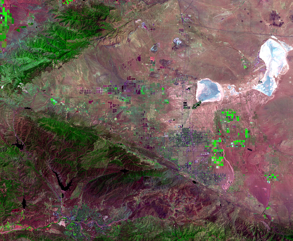 July 3, 2020, Landsat 8 (path/row 41/36) — Antelope Valley, California, USA