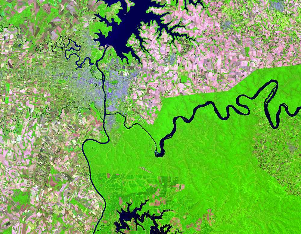 Sept. 23, 2020, Landsat 8 (path/row 224/78) — Iguazú National Park, South America