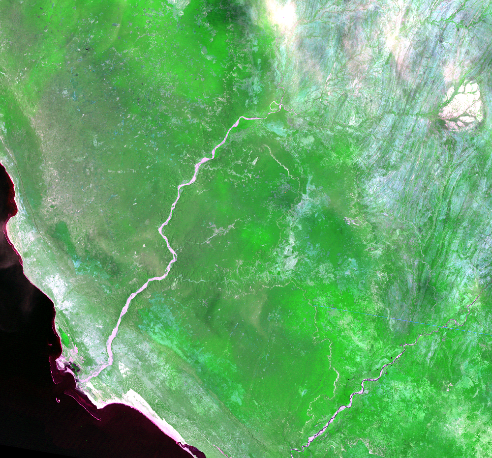 Jan. 21, 1973, Landsat 1 (path/row 171/77) — deforestation in Madagascar