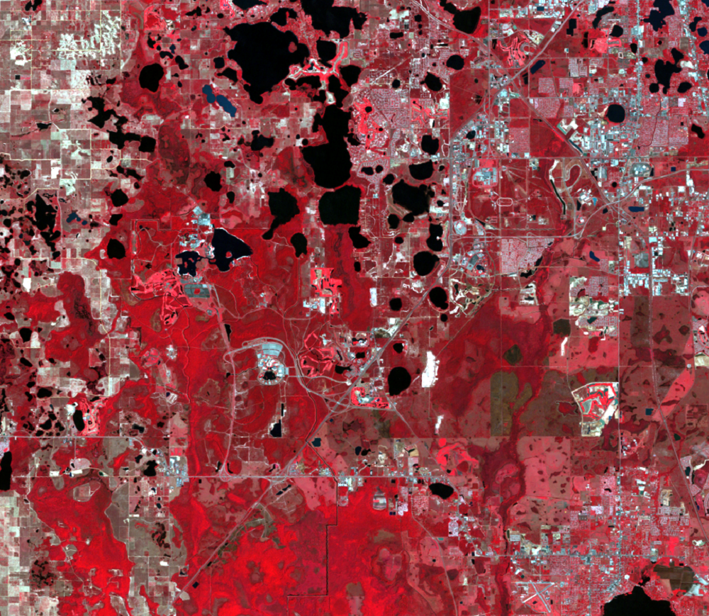 Apr. 2, 1986, Landsat 5 (path/row 16/40) — Location of Disney World and Epcot, Orlando, Florida, USA