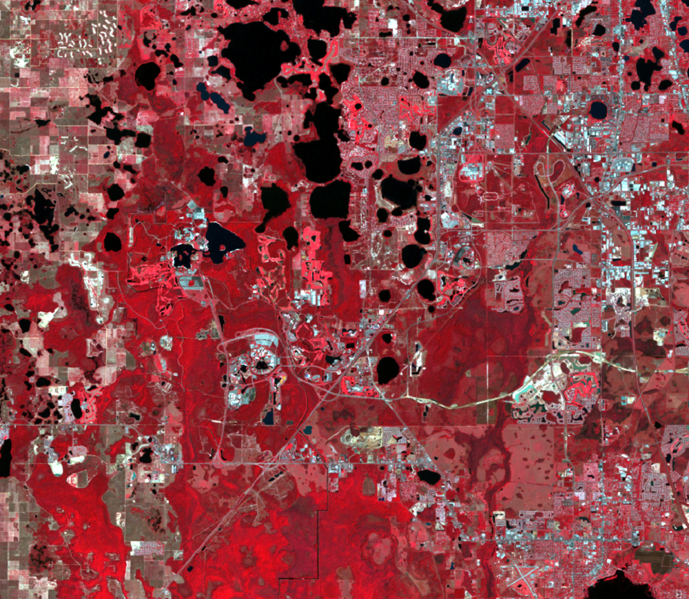 Mar. 17, 1992, Landsat 5 (path/row 16/40) — Location of Disney World and Epcot, Orlando, Florida, USA