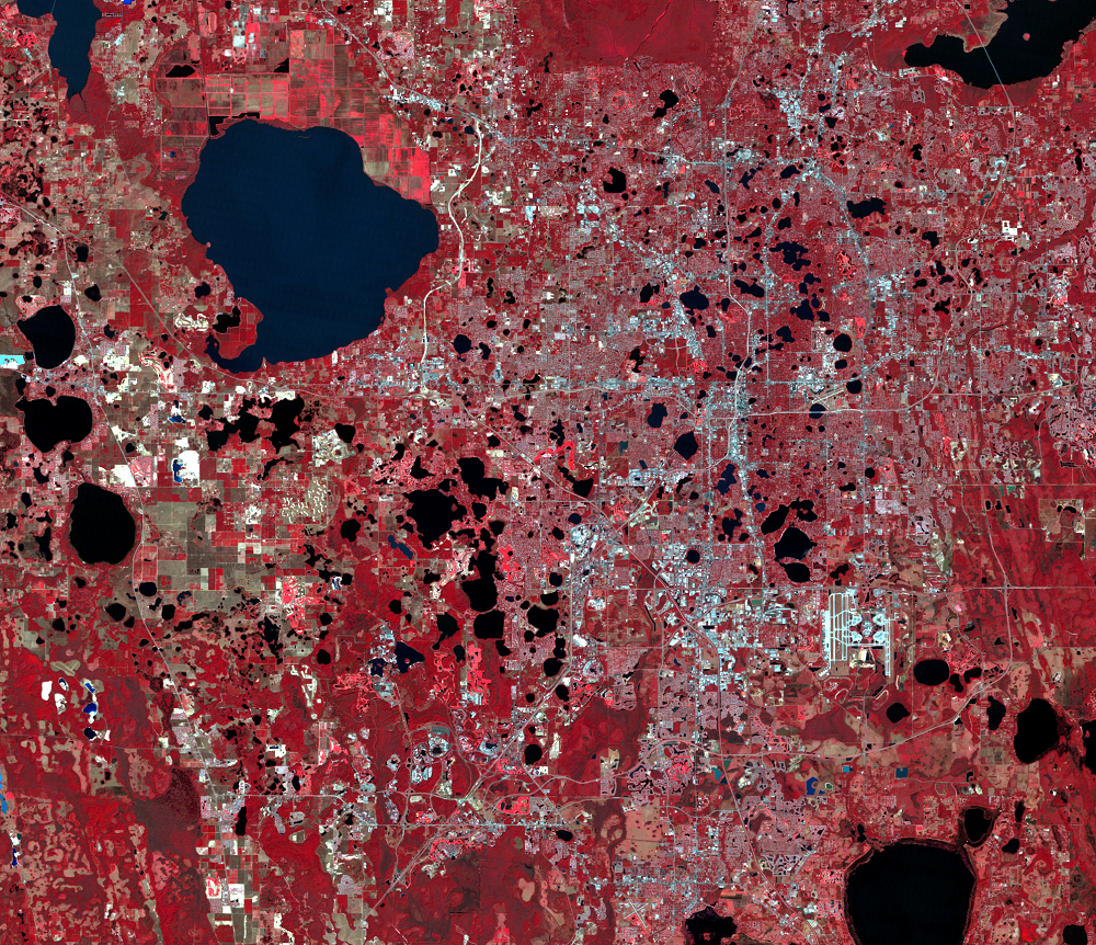 Feb. 4, 2000, Landsat 5 (path/row 16/40) — Orlando, Florida, USA