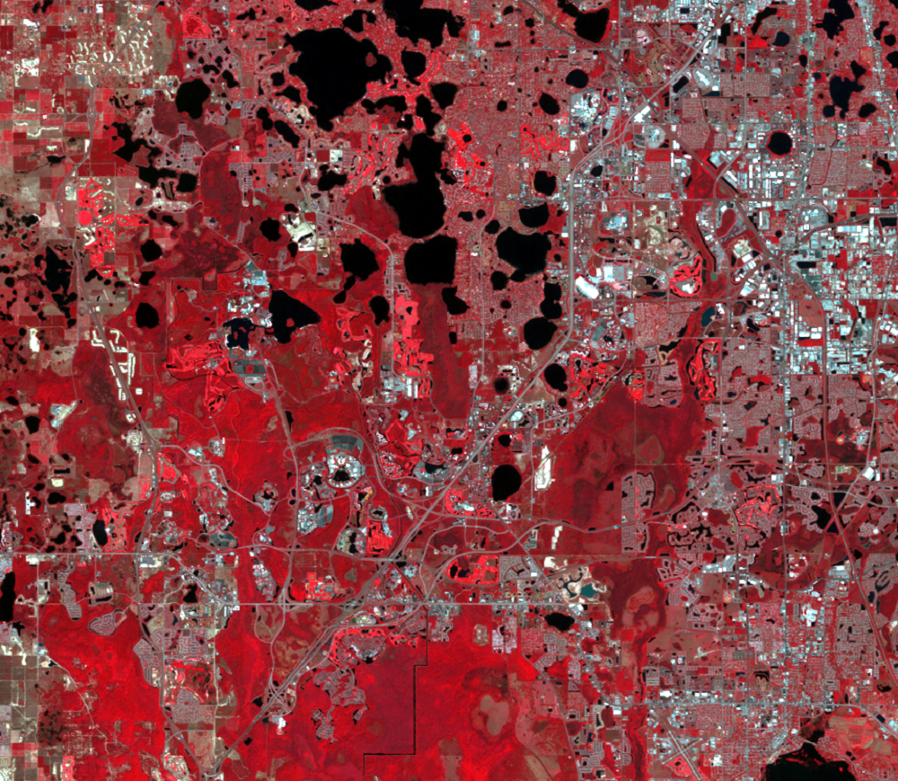 Mar. 22, 2011,  Landsat 5 (path/row 16/40) — Location of Disney World and Epcot, Orlando, Florida, USA