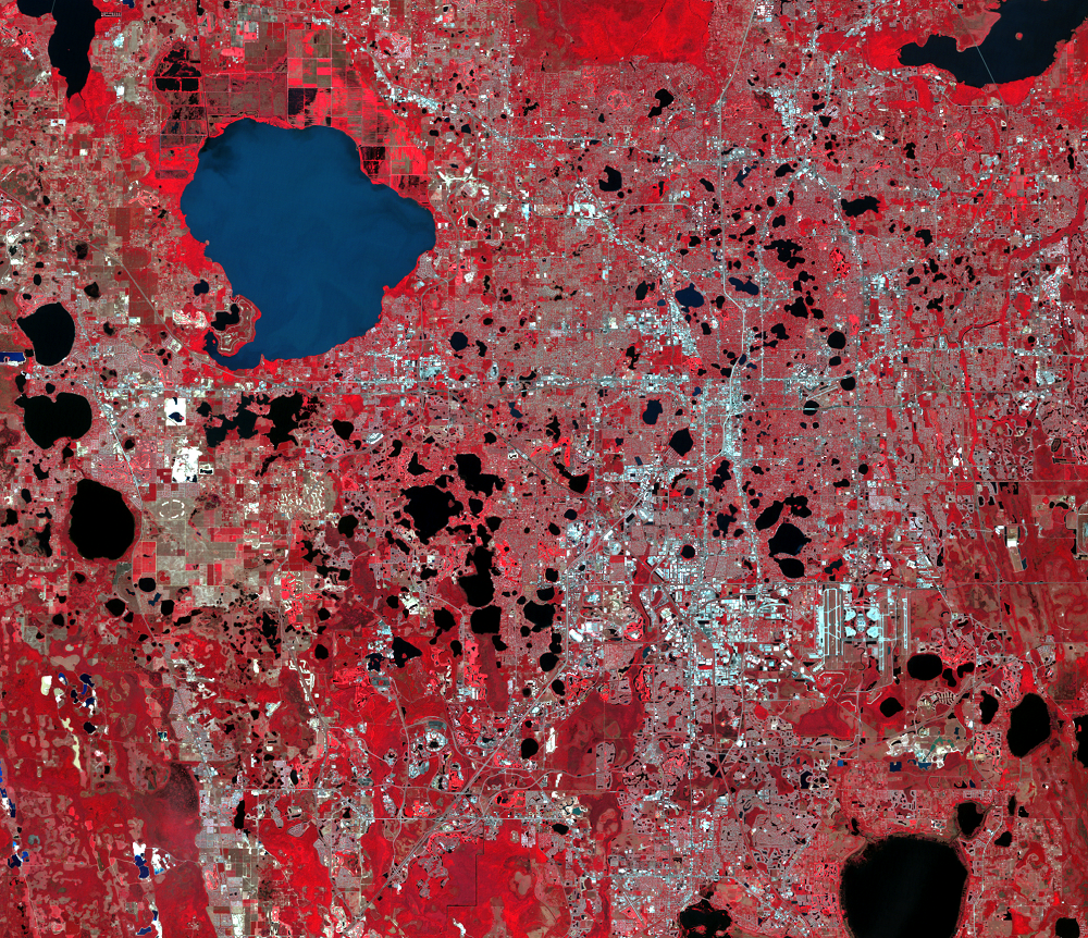 Mar. 22, 2011,  Landsat 5 (path/row 16/40) — Orlando, Florida, USA