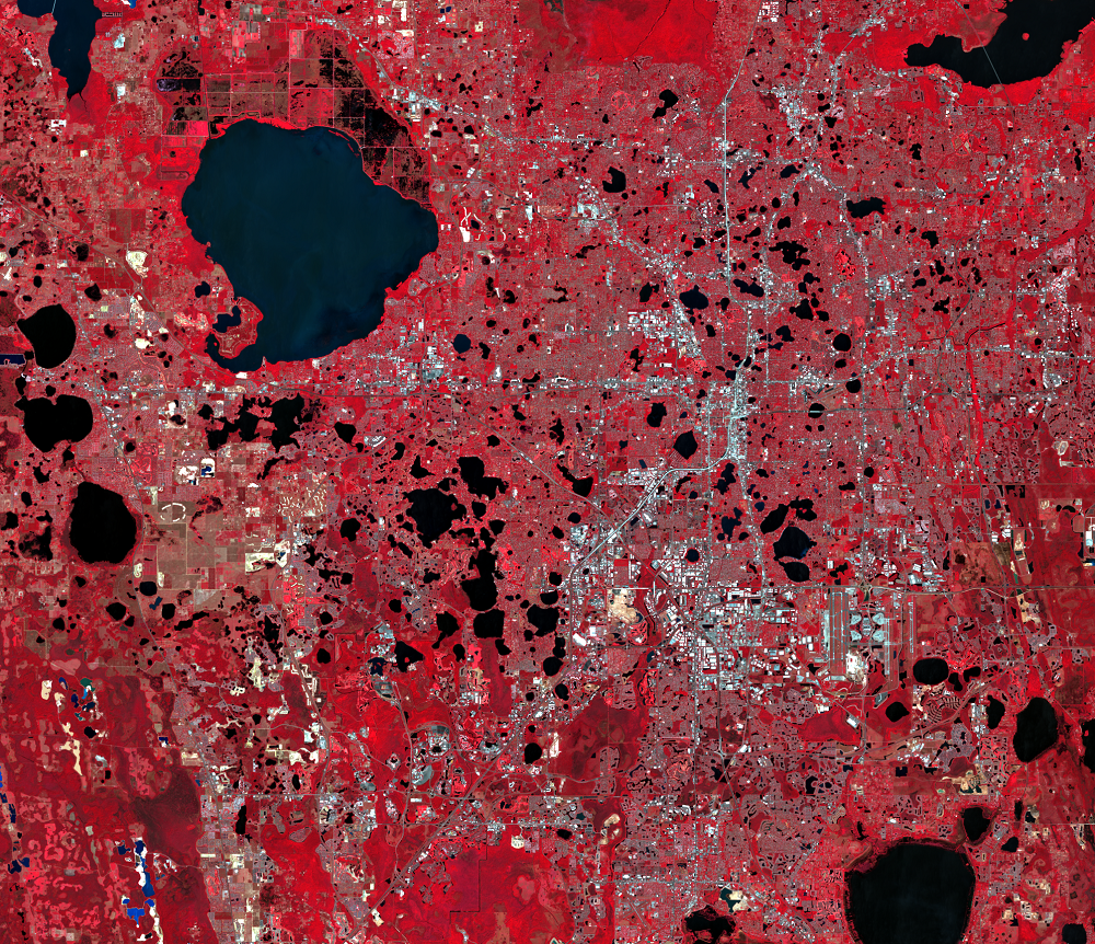 Mar. 17, 2021, Landsat 8 (path/row 16/40) — Orlando, Florida, USA