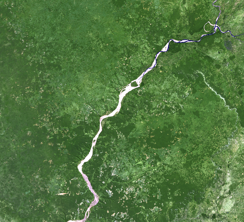 Mar. 25, 2003, Landsat 7 (path/row 160/77) — deforestation in Madagascar