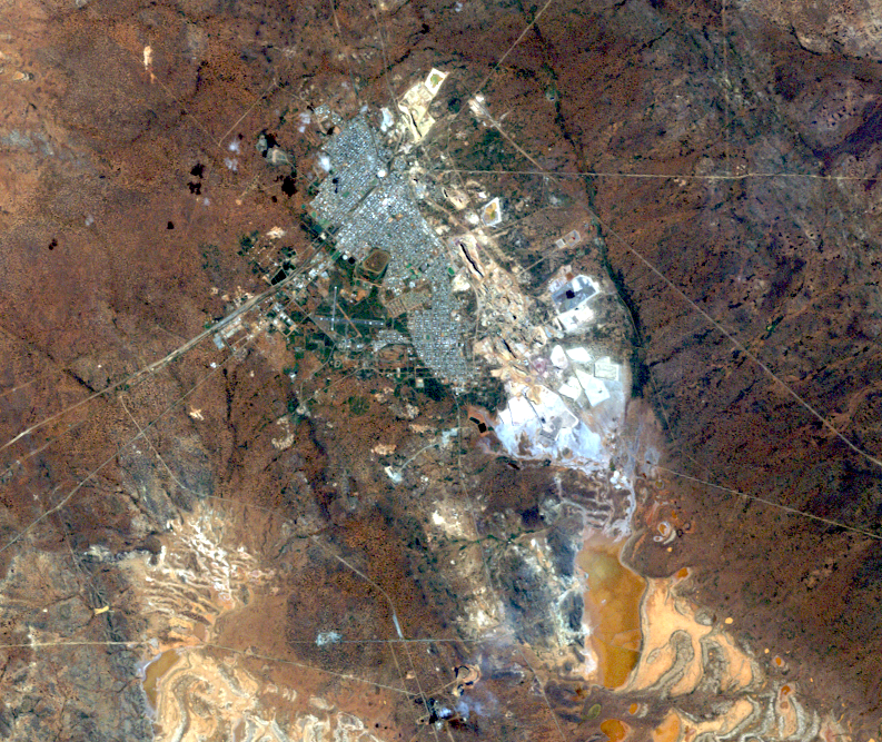 Sept. 21, 1986, Landsat 5 (path/row 109/81) — Super Pit, Western Australia