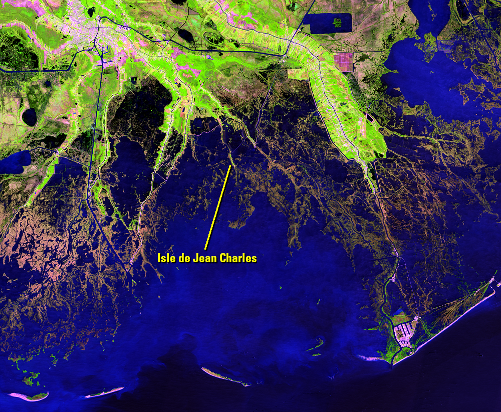 Apr. 12, 2021, Landsat 8 (path/row 22/40) — southern Louisiana, USA