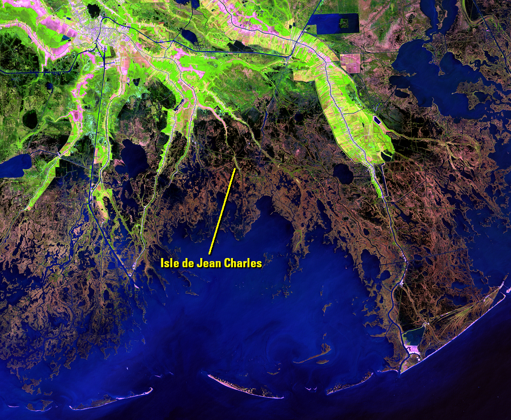 Apr. 9, 1985, Landsat 5 (path/row 22/40) — southern Louisiana, USA