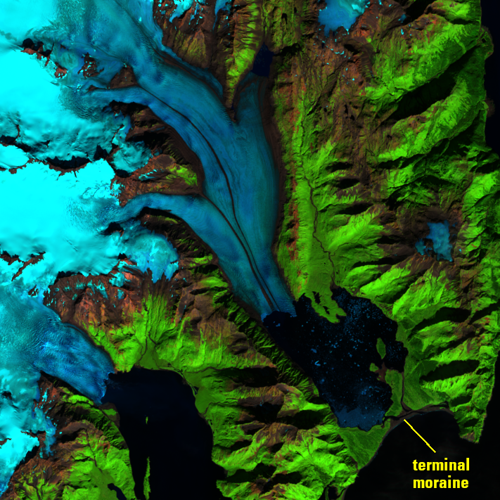 Sept. 9, 2020, Landsat 8 (path/row 69/18) — Bear Glacier, Alaska, USA