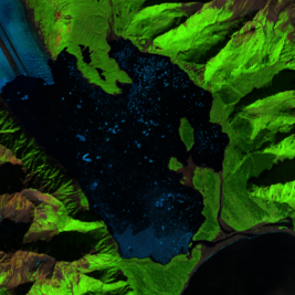 Sept. 9, 2020, Landsat 8 (path/row 69/18) — Bear Glacier Lagoon, Alaska, USA