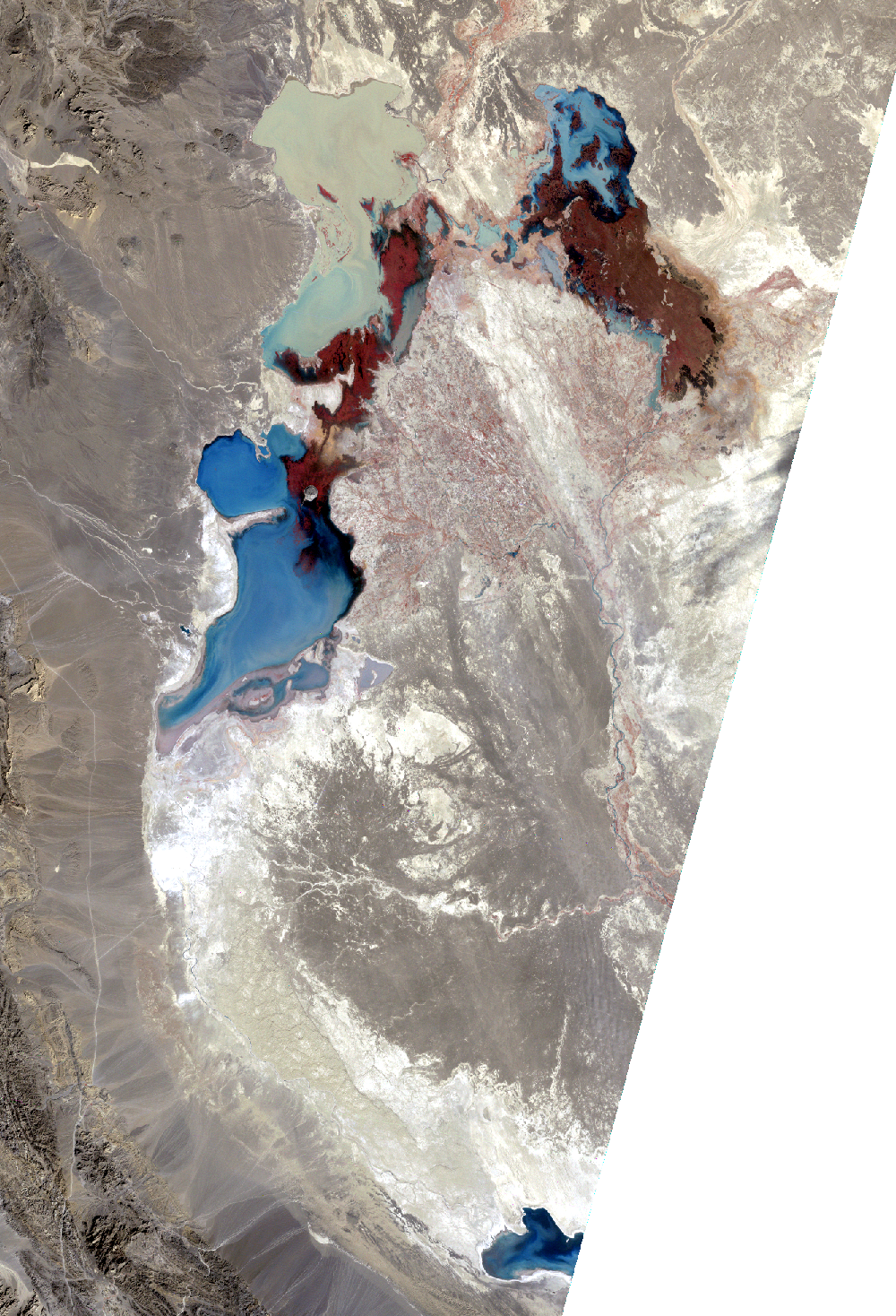 Nov. 14, 1976, Landsat 2 (path/row 169/38,39) — Lake Hamoun, Iran and Afghanistan