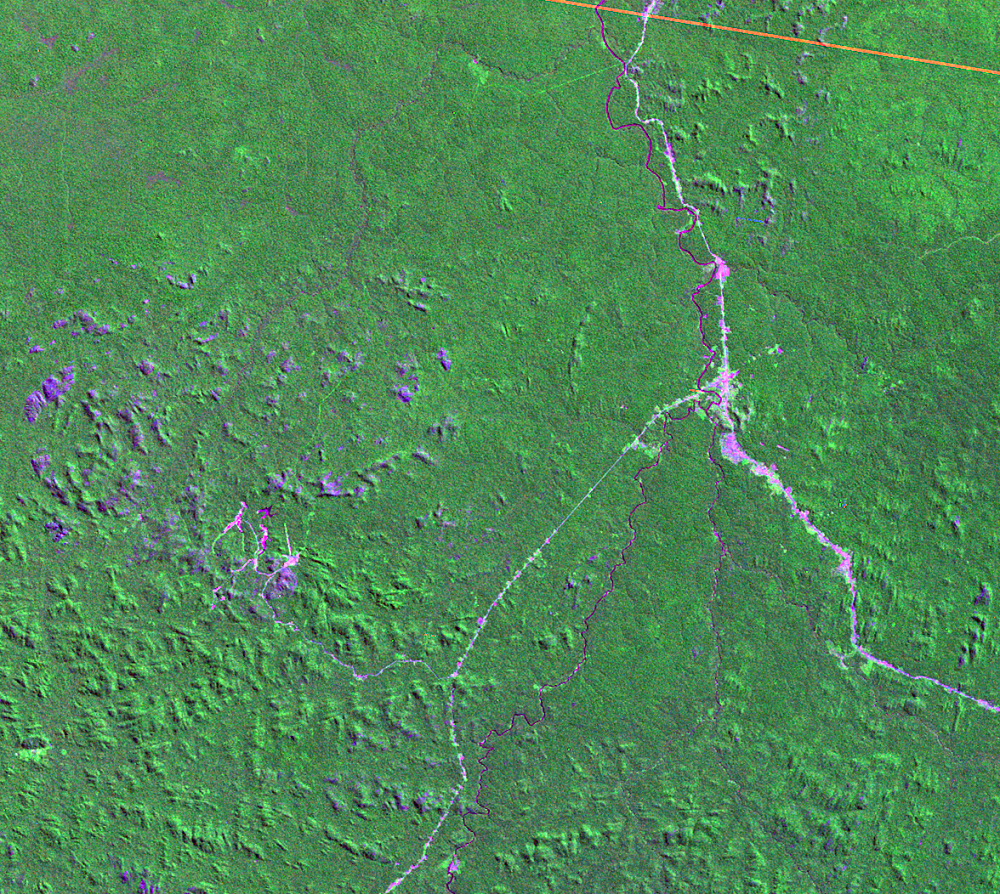 June 19, 1975, Landsat 2 (path/row 249/67) — Ariquemes, Brazil