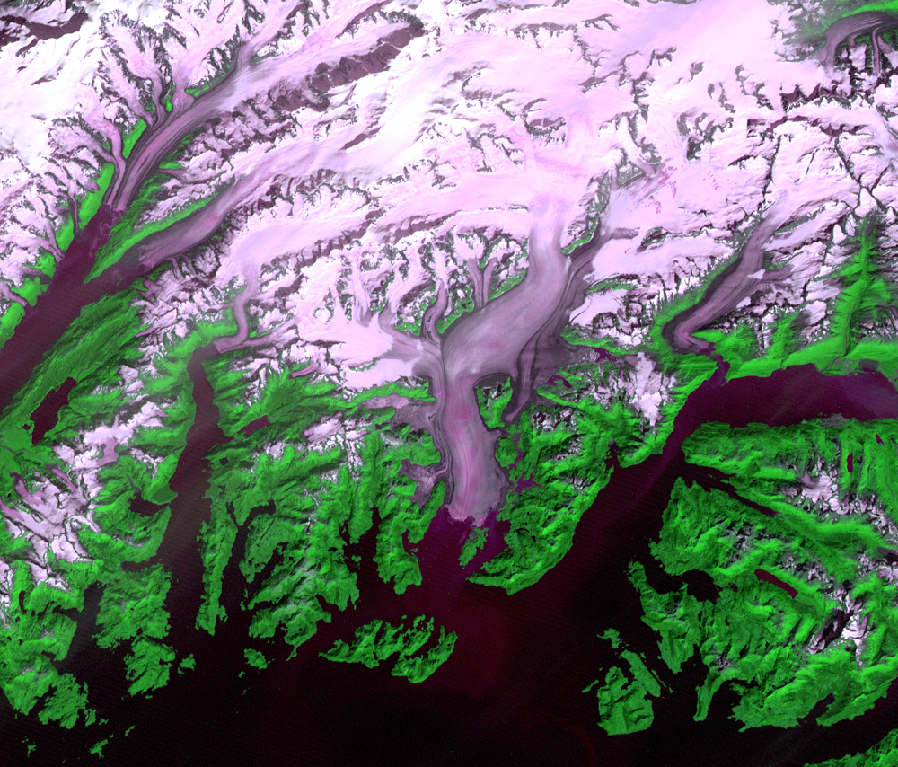 Aug. 26, 1978, Landsat 3 (path/row 73/17) — Columbia Glacier, Alaska, USA