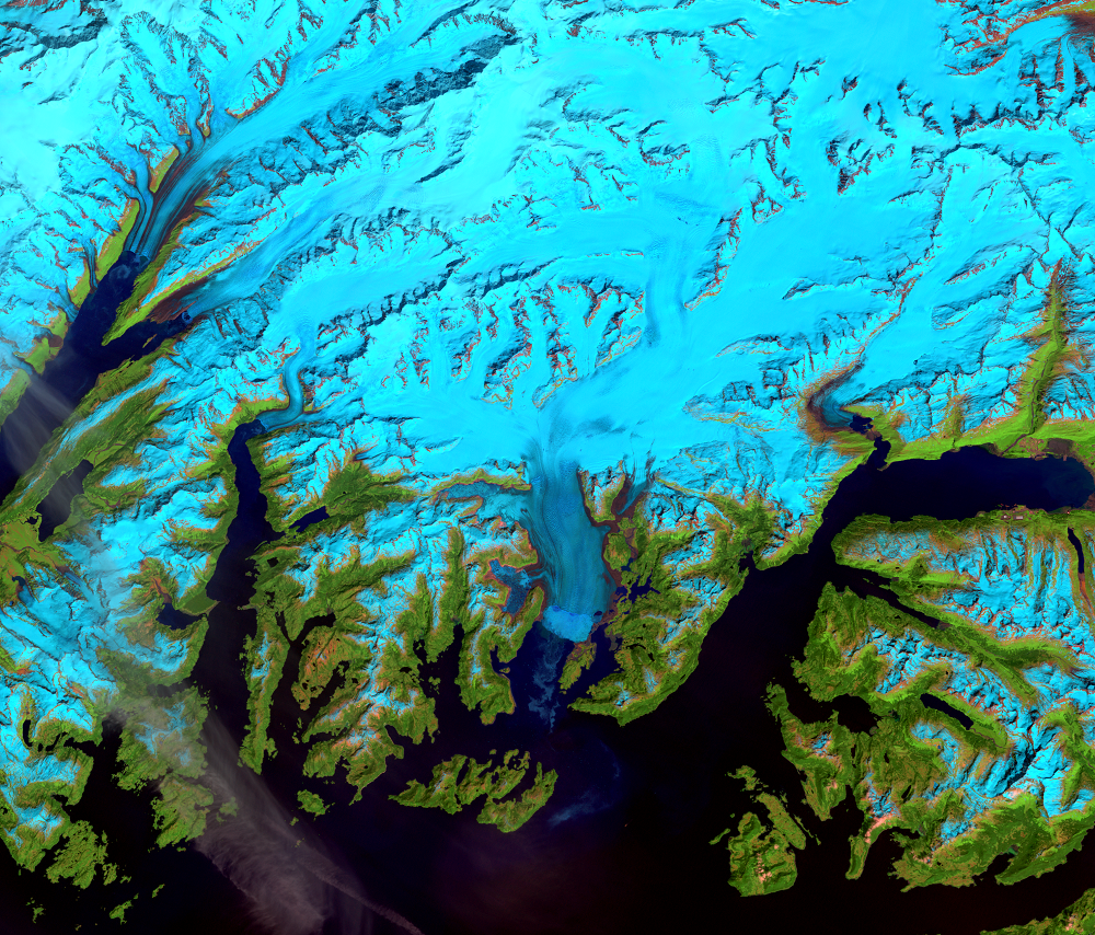 June 26, 1986, Landsat 5 (path/row 67/17) — Columbia Glacier, Alaska, USA