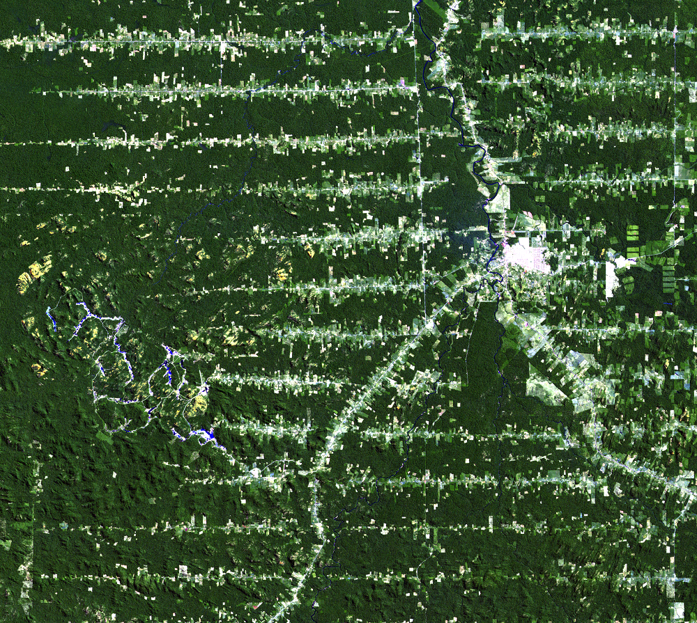 July 16, 1986, Landsat 5 (path/row 232/67) — Ariquemes, Brazil