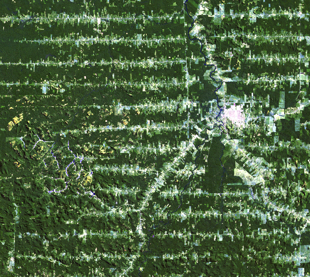 June 22, 1992, Landsat 4 (path/row 232/67) — Ariquemes, Brazil