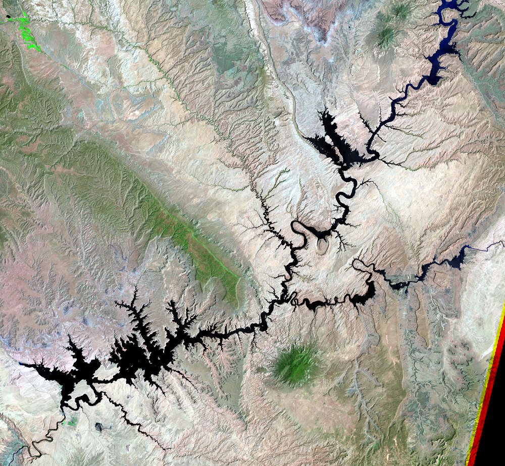 July 4, 1984, Landsat 5 (path/row 37/34) — Lake Powell, Utah and Arizona, USA