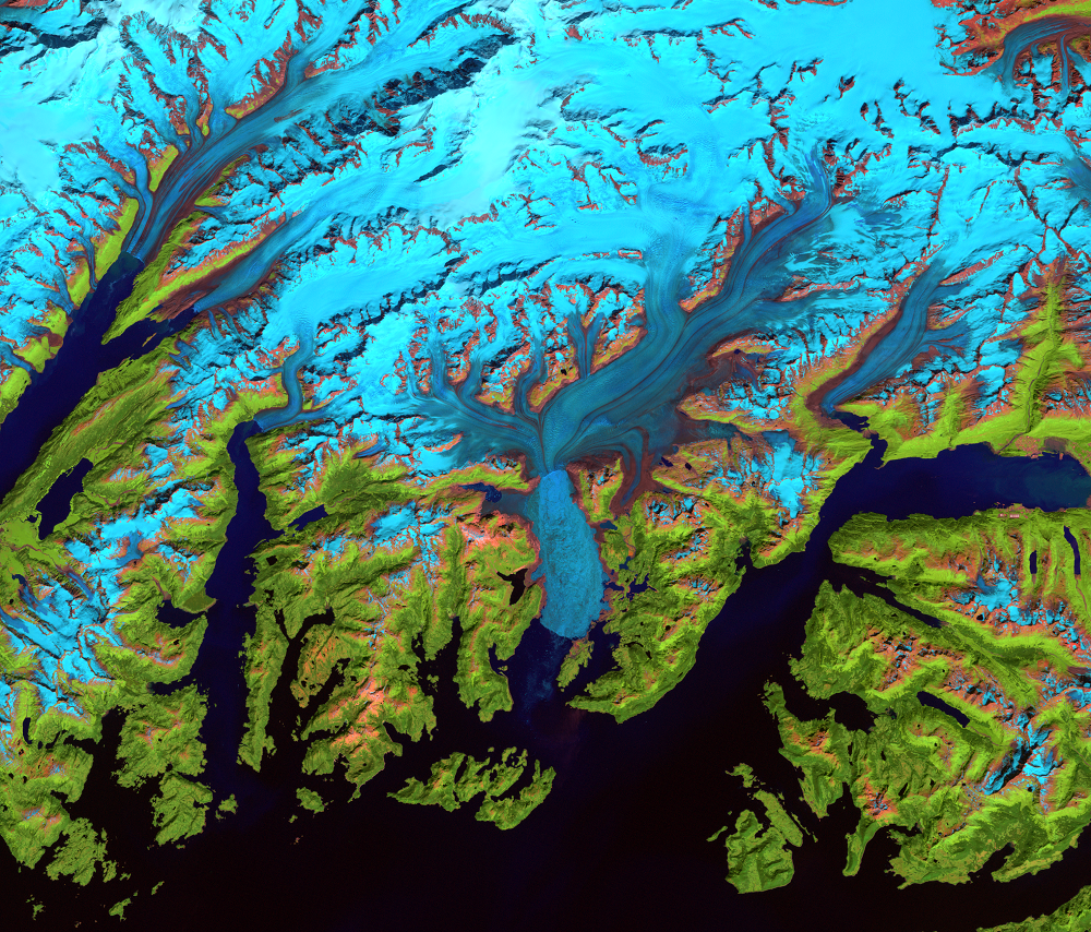 Aug. 1, 2002, Landsat 7 (path/row 67/17) — Columbia Glacier, Alaska, USA