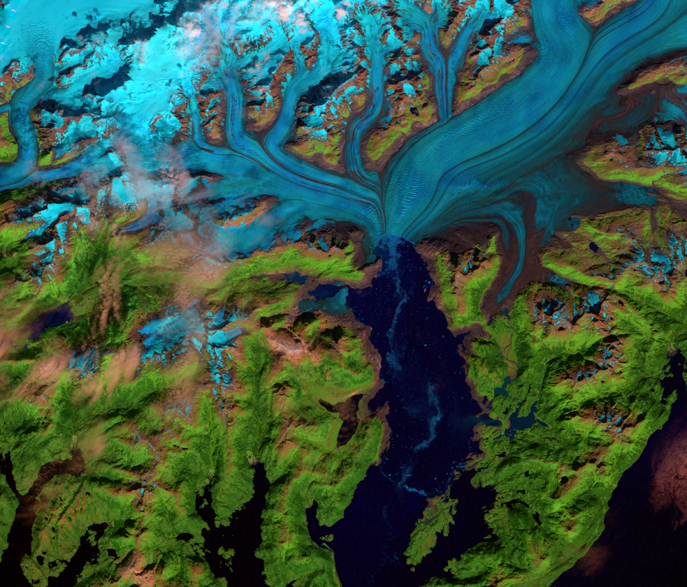 Aug. 29, 2006, Landsat 5 (path/row 66/17) — Columbia Glacier, Alaska, USA
