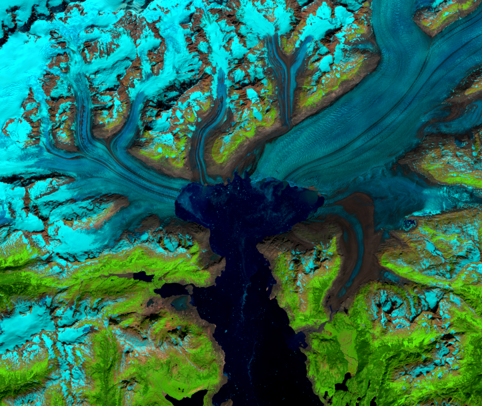 July 22, 2013, Landsat 8 (path/row 67/17) — Columbia Glacier, Alaska, USA