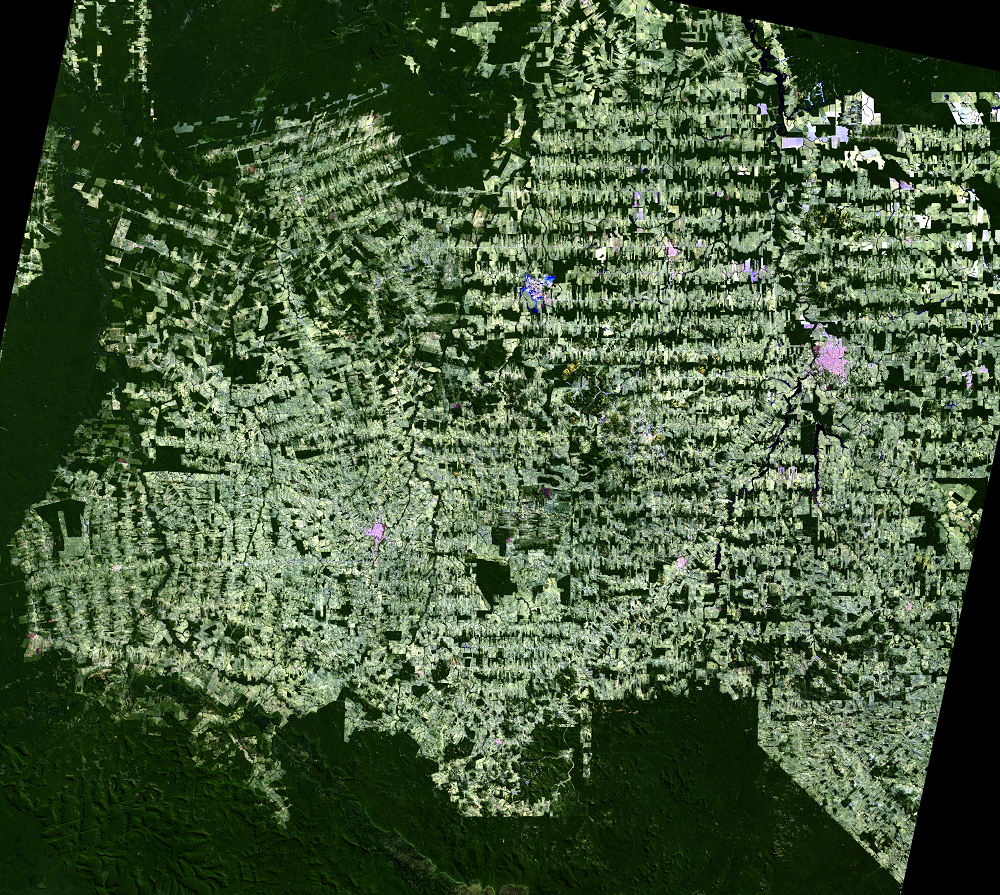 July 18, 2016, Landsat 8 (path/row 232/67) — Rondônia, Brazil