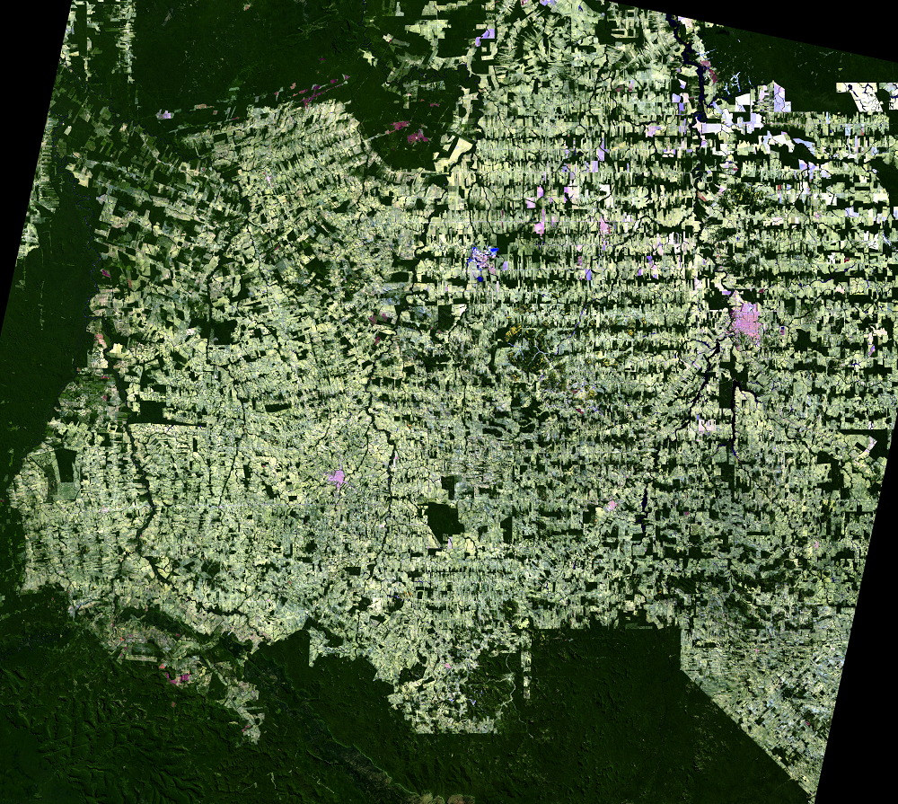 July 27, 2019, Landsat 8 (path/row 232/67) — Rondônia, Brazil