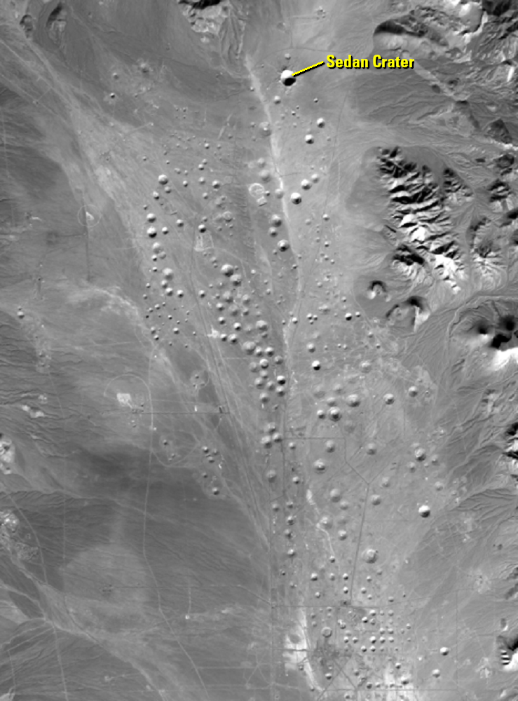 Dec. 19, 2020, Landsat 8 (path/row 40/34) — Yucca Flat, Nevada, USA (band 7)