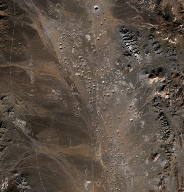 Dec. 19, 2020, Landsat 8 (path/row 40/34) — Yucca Flat, Nevada, USA