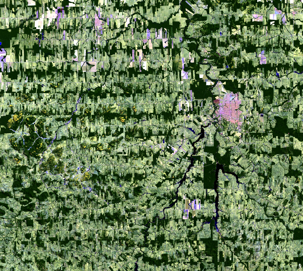 July 16, 2021, Landsat 8 (path/row 232/67) — Ariquemes, Brazil