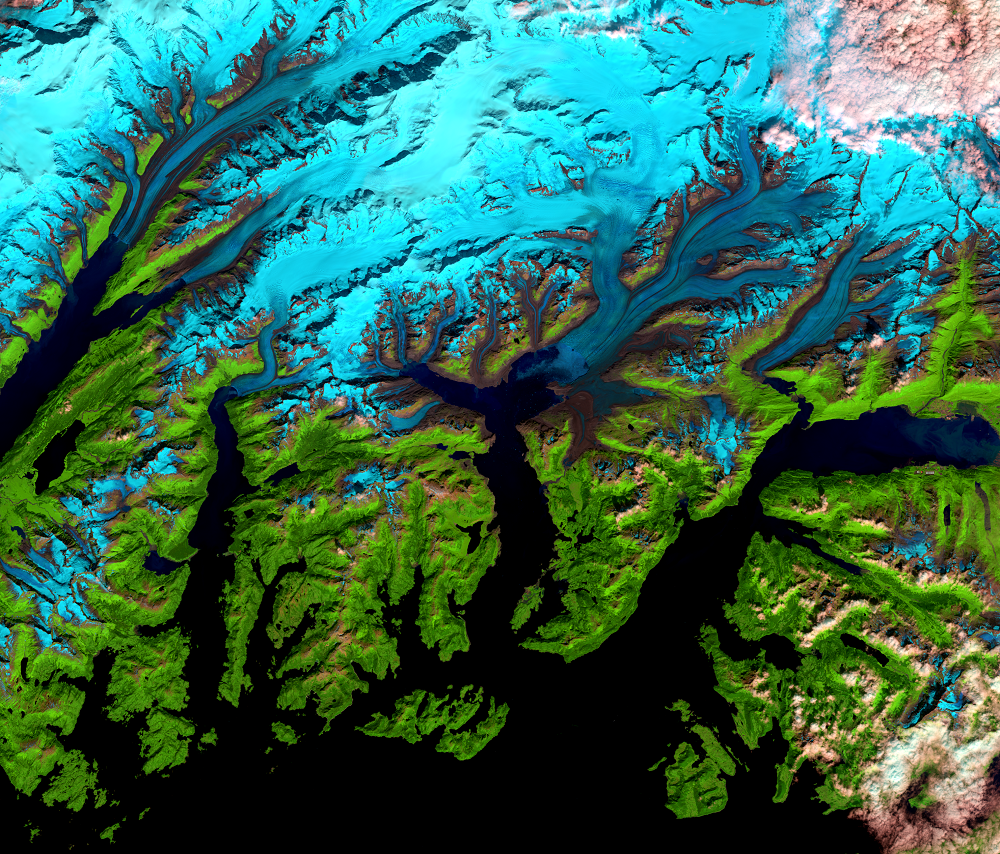 Aug. 13, 2021, Landsat 8 (path/row 67/17) — Columbia Glacier, Alaska, USA