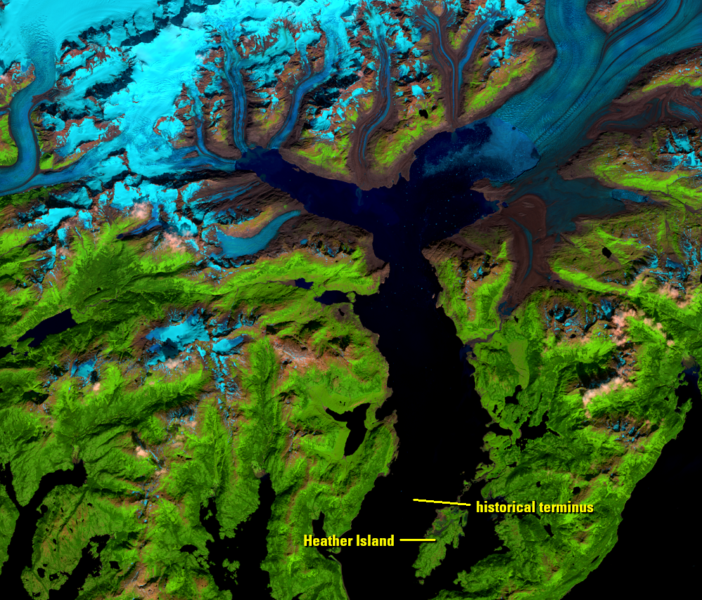 Aug. 13, 2021, Landsat 8 (path/row 67/17) — Columbia Glacier, Alaska, USA